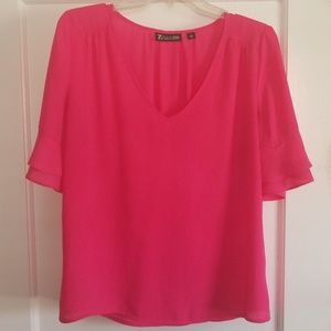 Hot pink blouse